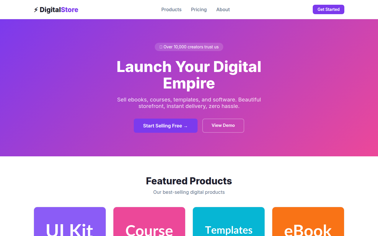 Digital Product Store