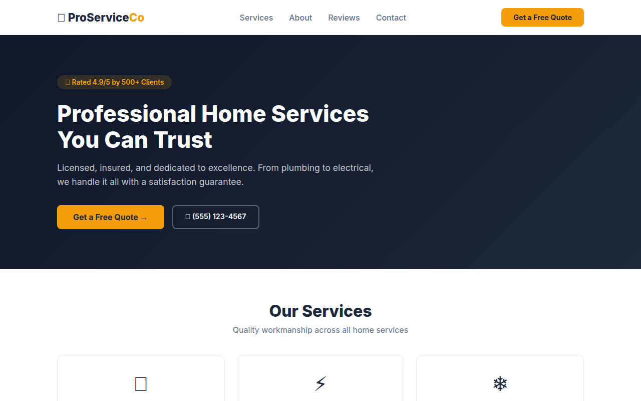 Local Service Business